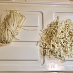 さんくるげ - ←生醤油らぁ麺の麺              塩らぁ麺の麺→