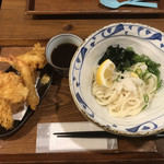 うどん小屋 柔製麺 - ぶっかけうどん&プリプリミニ海老天