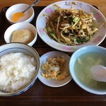 萬来軒別館 - 肉入り野菜炒め定食