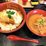 かつさと - 190605水　神奈川　かつさと本郷台店　かつ丼＋大とん汁648円