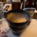 洋食 川里庵 - 食前のラガービール