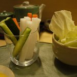 串活料理にしむら - 野菜です、パリポリと