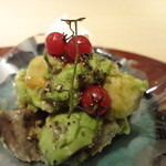 華丸吉日 - アボガドと蒸しアワビの和え物　絶品