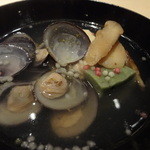 華丸吉日 - 大和シジミとなごり松茸の椀物