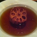 イル・クッチョロ - 仏産うずらと蓮根のポルペッティ（コンソメスープとご一緒に）