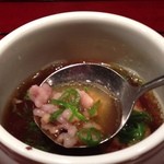 鉄板焼 さがみ (横浜ベイシェラトン ホテル&タワーズ) - フォアグラと五穀米のリゾット風コンソメスープ