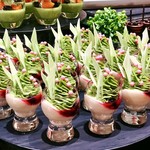 ザ・テラス - カシスのマリネと抹茶のクリーム