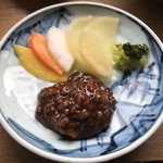カフェアンドショップ ロータスランド - 漬物、醤油麹
      2019/06/08 モーニングセット
      C set 卵かけご飯 380円
      100%オレンジジュース