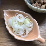 カフェアンドショップ ロータスランド - ネギ
      2019/06/08 モーニングセット
      C set 卵かけご飯 380円
      100%オレンジジュース