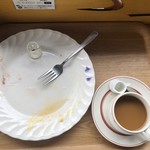 カフェアンドショップ ロータスランド - 完食
      2019/06/08 モーニングセット
      B set トースト ポテトサラダ 380円
      有機コーヒー(一杯お代わり可)