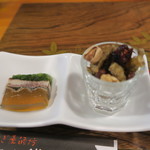 うなぎ屋酒坊・画荘 越後屋 - 鰻煮凝り、骨煎餅