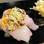 立ち食い弁慶 - かわはぎ肝のせ