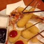 愛道園 - 隣の串福から串揚げも頼めます♪