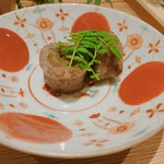 肉屋 雪月花 NAGOYA - サーロインに堀川ごぼう八幡巻き