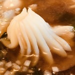 杏苑 - 湯麺(五目汁そば)フルーツ杏仁付き@1,300円