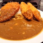 カレーハウスCoCo壱番屋 - シーフード三昧カレー「エビカツ、フィッシュフライ、エビあさり」