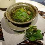 INUA - 枝豆とアーモンドのお澄まし