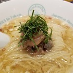 麺屋 六感堂 - アジフライ定食（ミニ冷製鯵のなめろうかけラーメン付き）