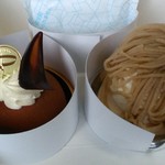 パティスリー プレジール - モンブランの盛りもイマイチ(^^;;