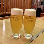 旬乃山すい - アサヒプレミアム生ビール熟撰