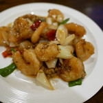 中国料理 甜甜酒楼 - 四川風エビチリ