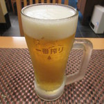 味処 大丸 - 生ビール(中) 550円