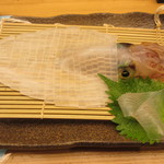 味処 大丸 - 活イカの活造り 2150円～