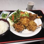 Resutoran Nakayama Bonchi - 「から揚げ定食」（600円）