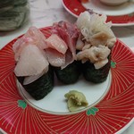 Ichibano Sushiyasan - 鯛、ハマチ、トロ〆鯖の軍艦  なんと180円⁉️