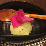 個室和食 紅炉庵 - 【口直し】キウイフルーツと生オリーブのソルベ（'12.12月より）