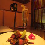 個室和食 紅炉庵 - 【肉】熊本産プレミアム和王牛の炭焼きロースト（'12.12月より）