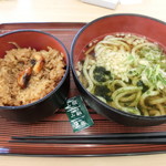 浜名湖サービスエリア 遠州庵 - あおさうどん＆ぼくめし