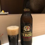 焼鳥 おみ乃 - ヱビス黒ビール小瓶