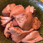 焼鳥 酉たけ - 酉たけマスト1 レバーの醤油漬けです　まろやかでねっとりしていて後味さっぱり