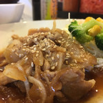 Sukiya - 豚生姜焼き朝食の豚生姜焼き