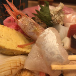 神東寿司 - 鯛などのネタ、ブリブリ
