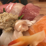 神東寿司 - 一つ一つ大きい切り身