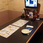 若大将 - テレビ付き掘りごたつ席♪