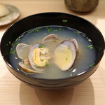 日本橋蛎殻町 すぎた - アサリの味噌汁