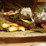 桜田 - 八寸　ごぼうとまながつおといくらとなまこと。。。日本最強の酒のあて。