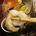 島津寿し - ●●予算相談おまかせ10,800円　①付出②造り③鍋風④小鉢⑤煮物⑥焼物⑦酢物⑧天ぷら⑨にぎり⑩椀物⑪デザート） 2019年06月