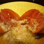 島津寿し - ●●予算相談おまかせ10,800円　①付出②造り③鍋風④小鉢⑤煮物⑥焼物⑦酢物⑧天ぷら⑨にぎり⑩椀物⑪デザート） 2019年06月