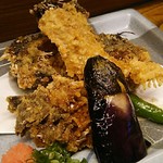 島津寿し - ◆追加単品　（鮑あわび造り、オコゼ造り、車エビ造り、鮑サザエ煮、焼きナス） 2019年06月