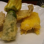 島津寿し - ●●予算相談おまかせ10,800円　①付出②造り③鍋風④小鉢⑤煮物⑥焼物⑦酢物⑧天ぷら⑨にぎり⑩椀物⑪デザート） 2019年06月