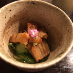 天ぷら割烹 なかじん - 穴子と胡瓜 アナキュウ