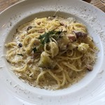 Brasserie24℃ - タコベーコンサツマイモのクリームソース