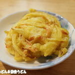 手打うどん 松屋 - タマネギ天