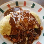 アルバトロス - オムライス・デミグラスソース大盛り