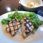 Les　pif　et　dodine - メカジキのグリエ　海老クリームソース　サラダとバターライス