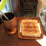 ボナール - アイスコーヒー＆トースト